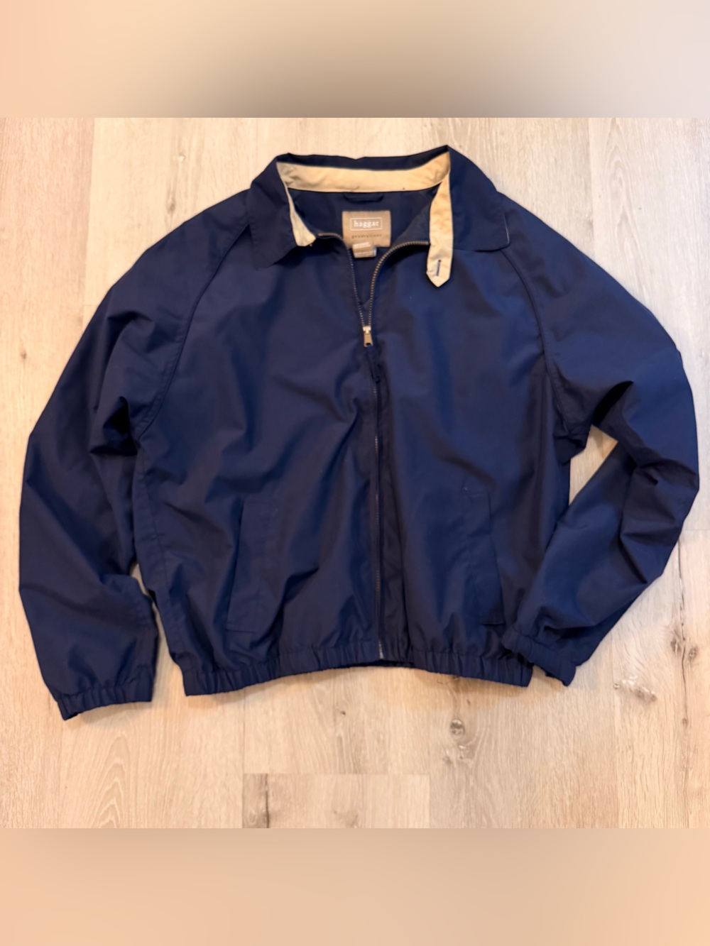 🍂 VINTAGE (90s/early 00s) RETRO HAGGAR NAVY HARRINGTON JACKET 🍂